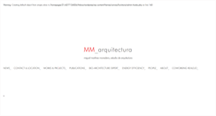 Desktop Screenshot of mm-arquitectura.com